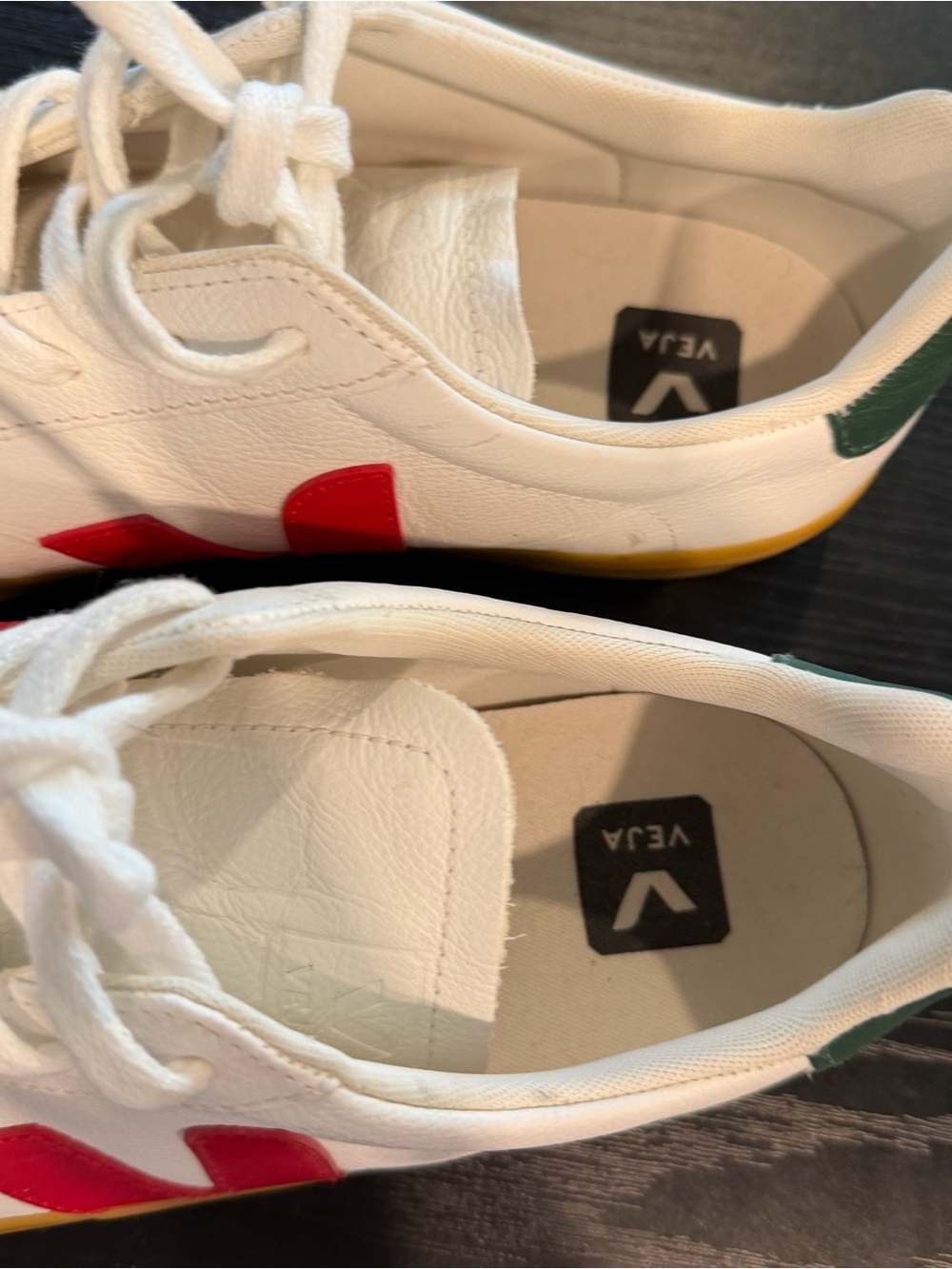 Veja Campo ChromeFree® Leather Sneakers Size Mens 10 Extra White Pekin Poker - Picture 12 of 15